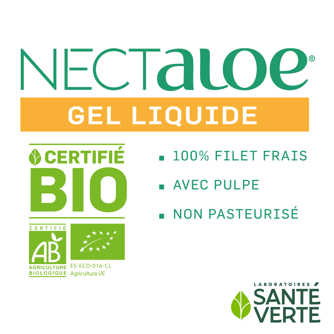 Nectaloe Gel Liquide BIO  Laboratoires Sant Verte